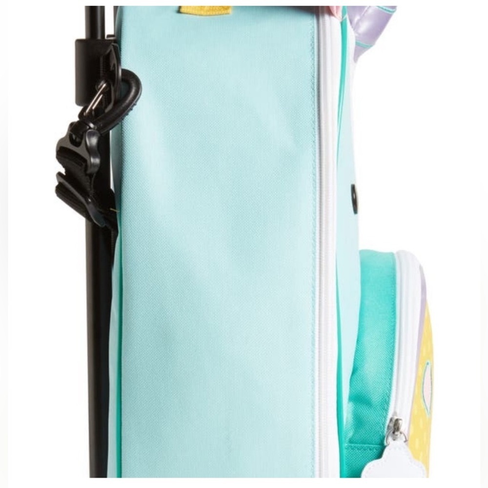 Skip Hop Unicorn Kids Luggage - Aqua and Yellow - Picture 4 of 6